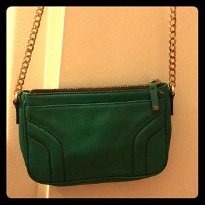 Milly green crossbody purse